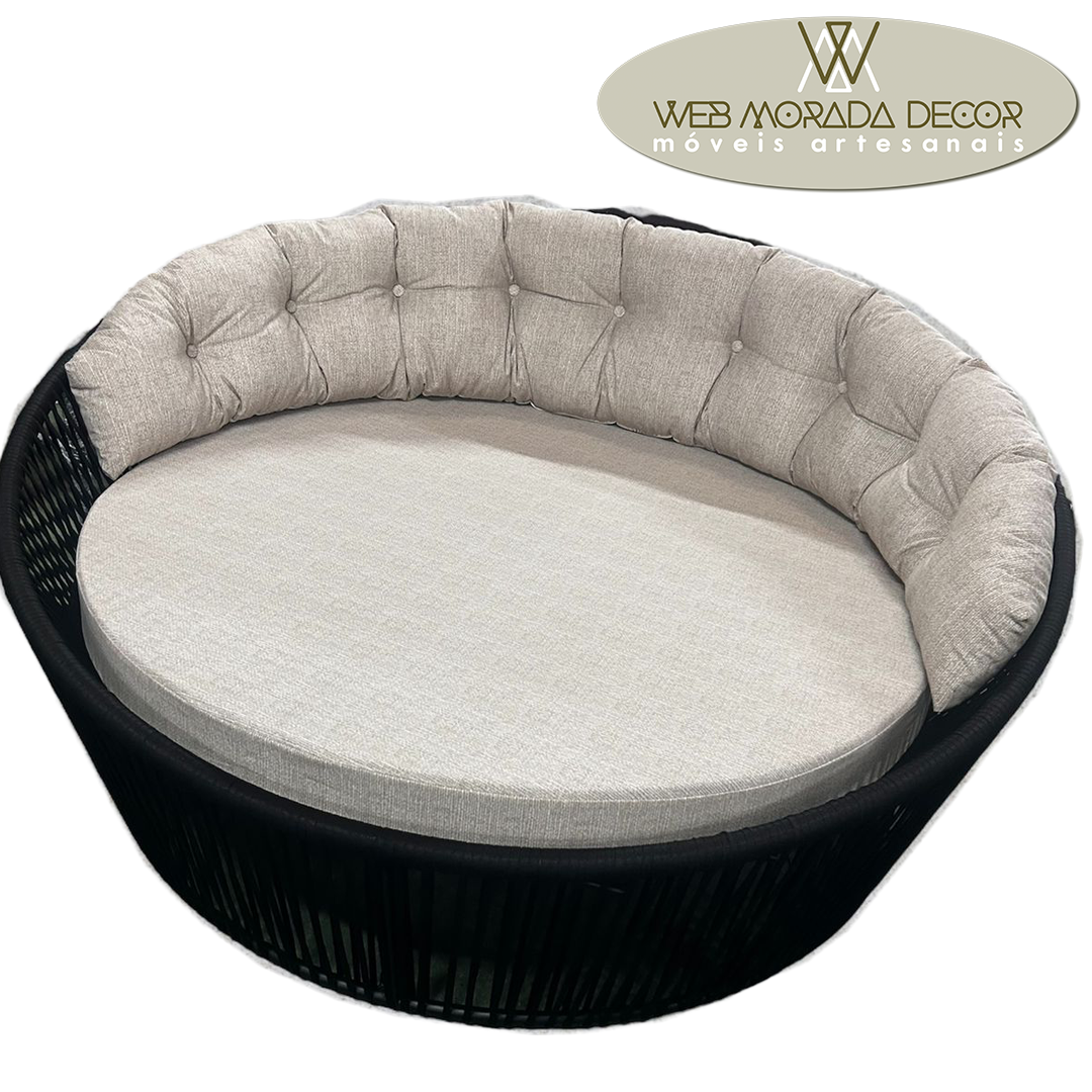 Chaise Berlim 1,50m Alumínio Tramada em Corda Náutica